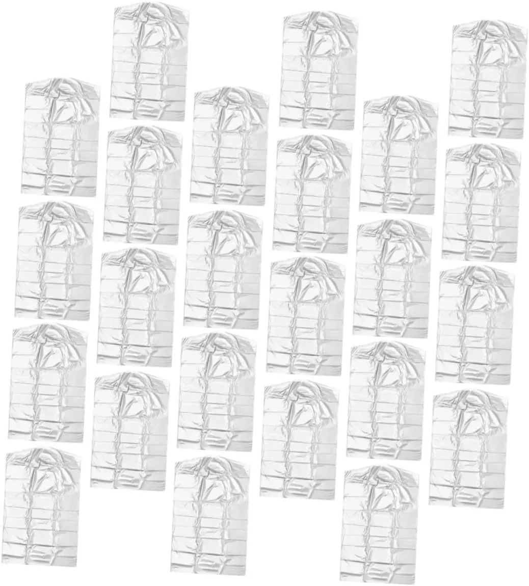 2sets Closet Dust Covers for Boys and Girls 's Clothes Dry Cleaner Bags Dry Cleaning Tote Garment Bags for Storage Cleaning Supplies 30pcs*2