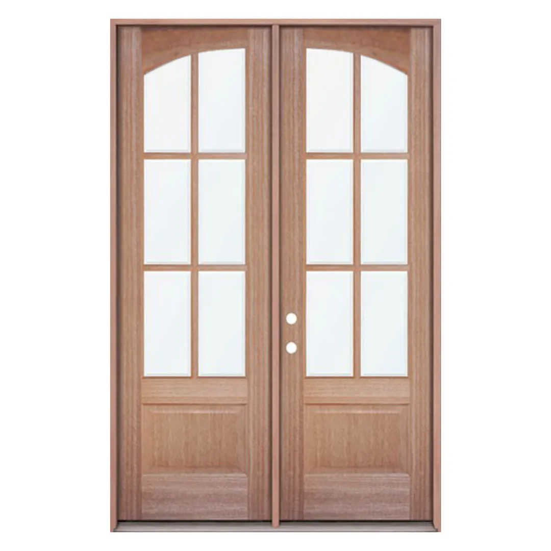 6 Lite Arch Mahogany