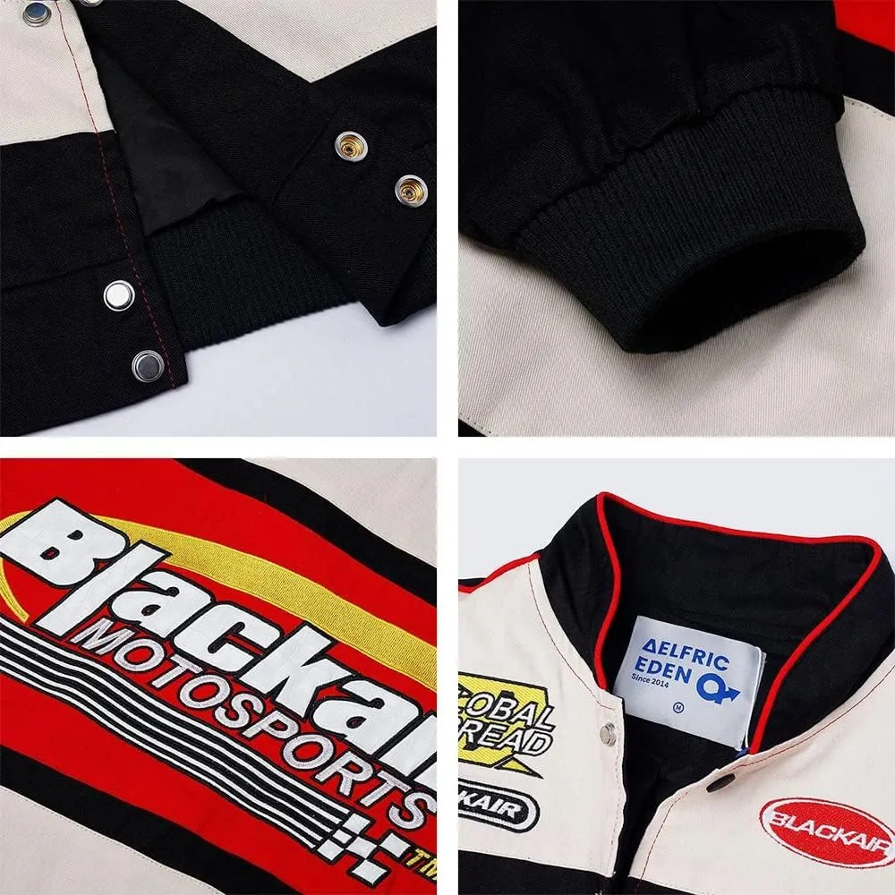 Aelfric Eden racer jacket men Jacket Vintage Graphic Baseball Jacket Unisex Coats Streetwear