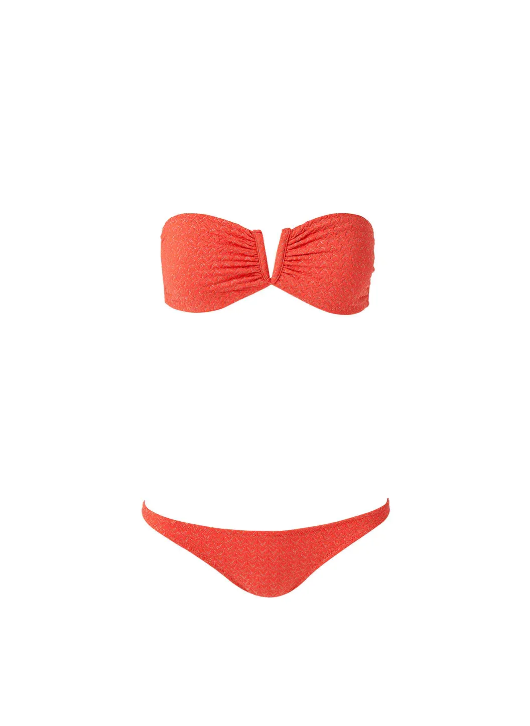 Alba Apricot Zigzag Bikini Bottom