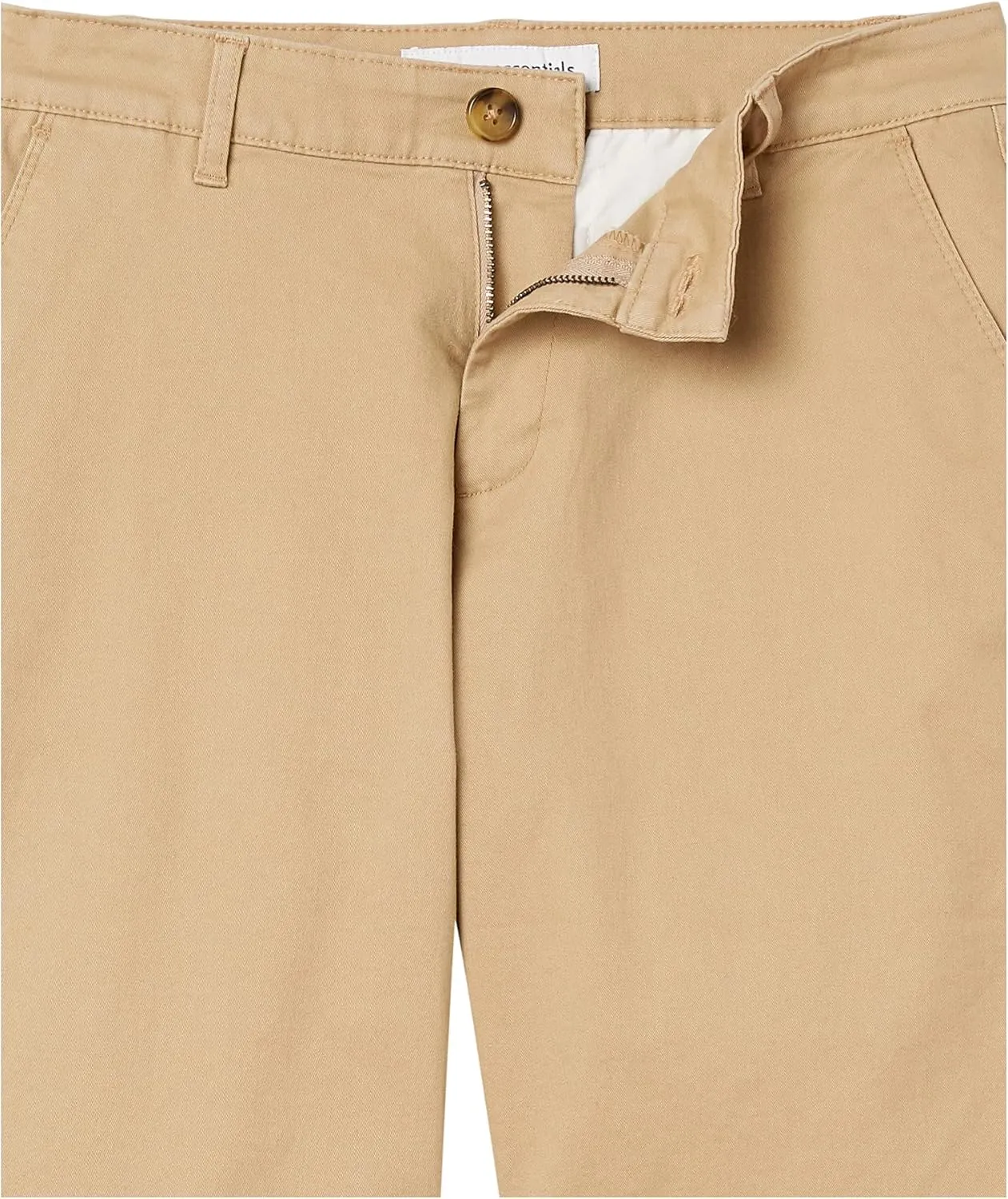 Amazon Essentials Women's Mid-Rise Slim-Fit 10" Inseam Bermuda Khaki Short