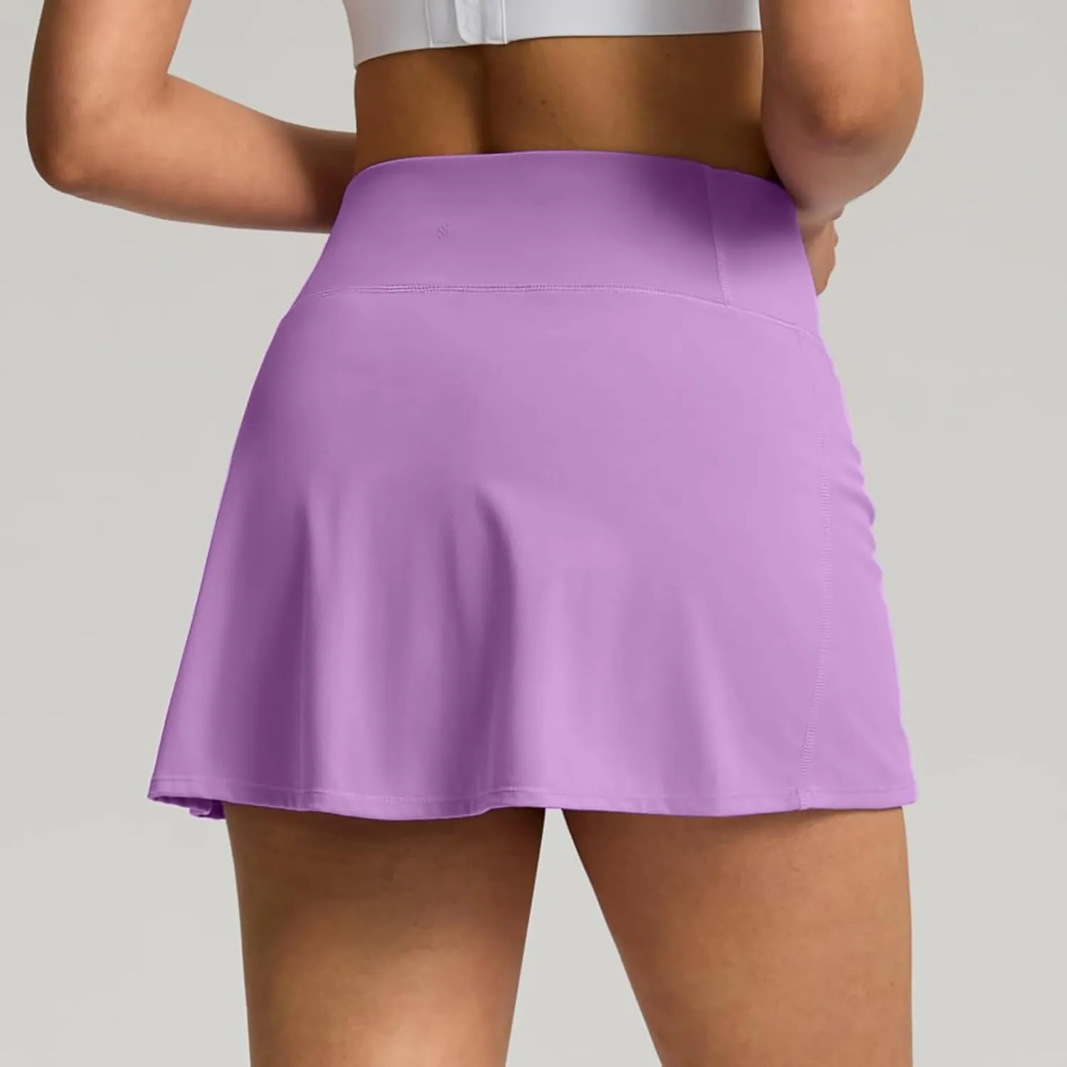 AMDBEL Women's Workout Shorts,Summer Stretchy High Waist Solid Golf Skorts Skirts Casual Outdoor Athletic Running Skirts