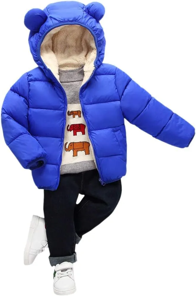ARTMINE Baby Toddler Boys Girls Winter Down Coats with Hoods, 12M - 5Y