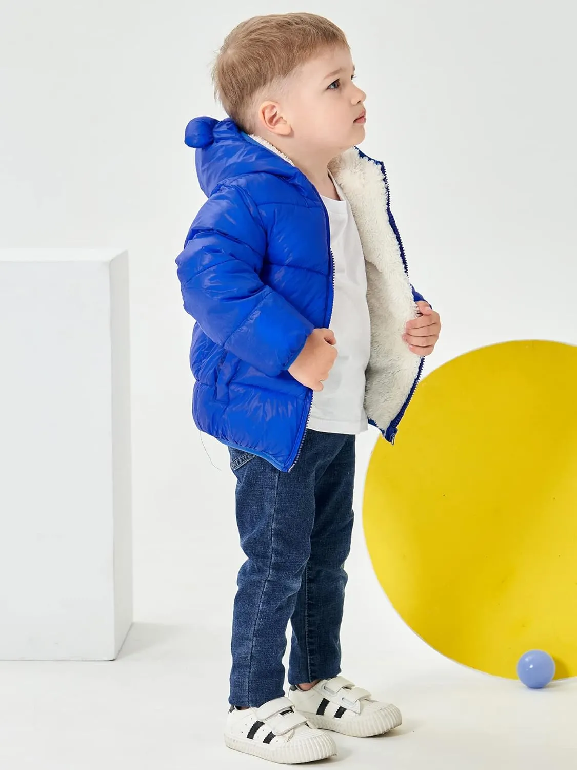 ARTMINE Baby Toddler Boys Girls Winter Down Coats with Hoods, 12M - 5Y