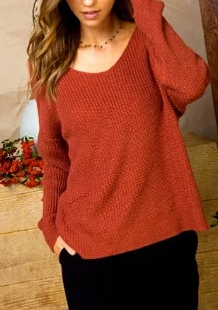 Bella Donna Twist Back or Front Sweater
