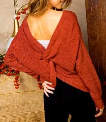 Bella Donna Twist Back or Front Sweater
