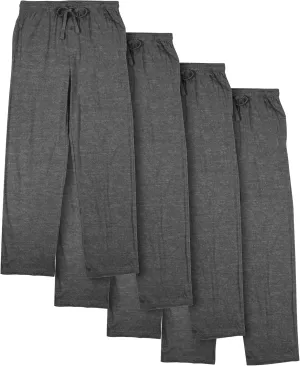 Bioworld Men's 4pk Graphite Heather Sleep Pajama Pants-XXL