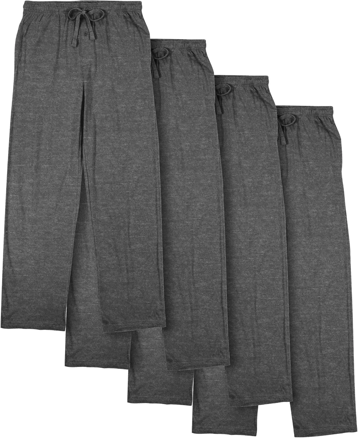 Bioworld Men's 4pk Graphite Heather Sleep Pajama Pants-XXL