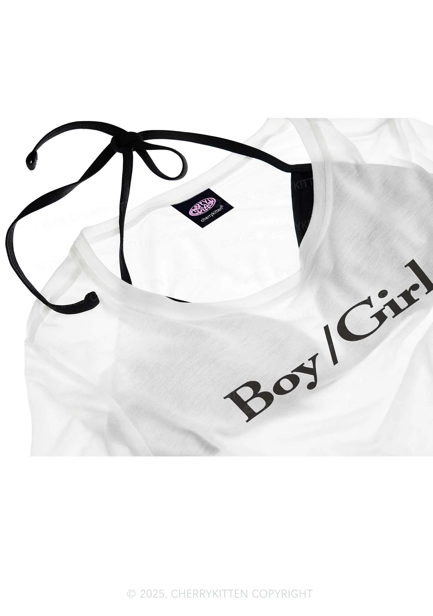 Boy Or Girl Pride Y2K Sheer Boyfriend Tee Cherrykitten
