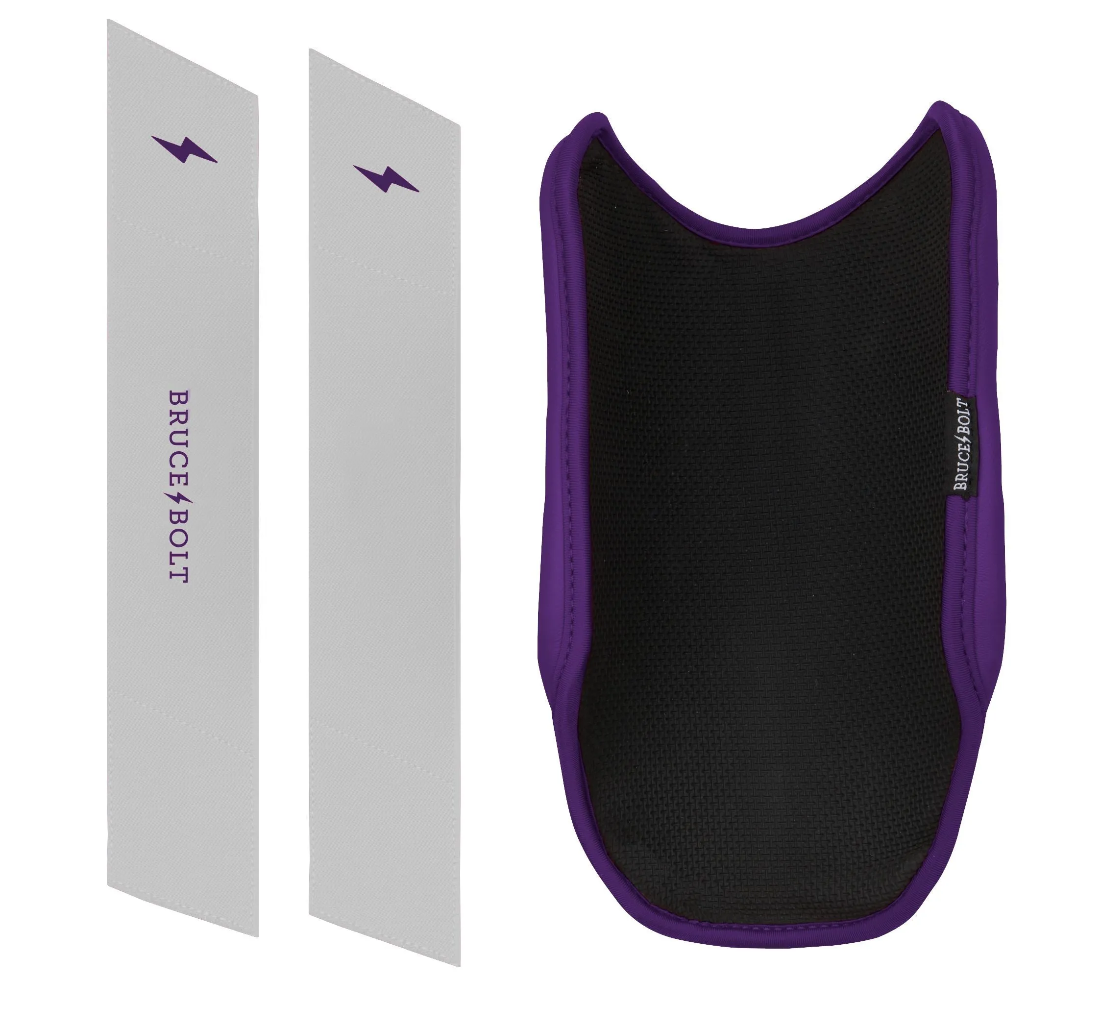 BRUCE BOLT PREMIUM PRO 9" Elbow Guard - CHROME PURPLE