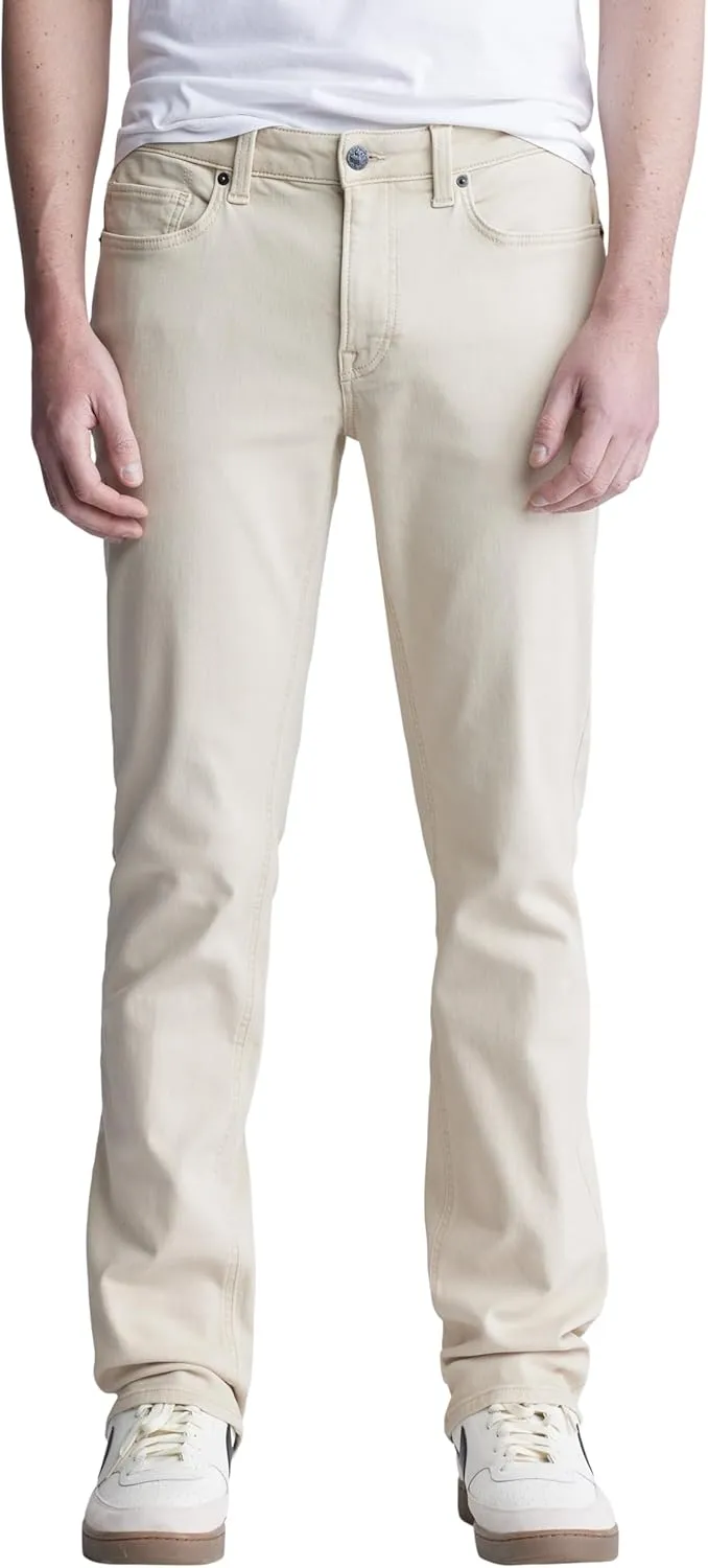 Buffalo David Bitton Men's Non-Denim Straight Leg Six French Terry Pants with Cotton Blend Stretch