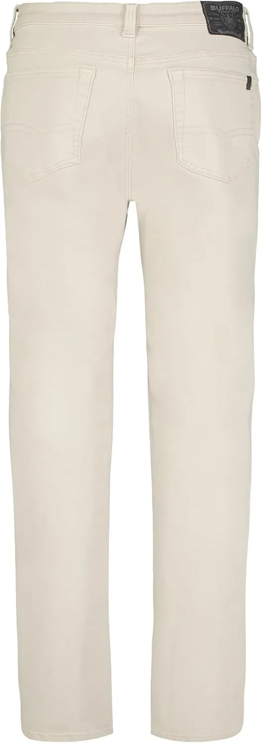 Buffalo David Bitton Men's Non-Denim Straight Leg Six French Terry Pants with Cotton Blend Stretch