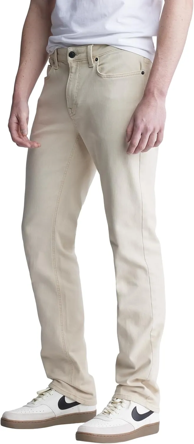 Buffalo David Bitton Men's Non-Denim Straight Leg Six French Terry Pants with Cotton Blend Stretch