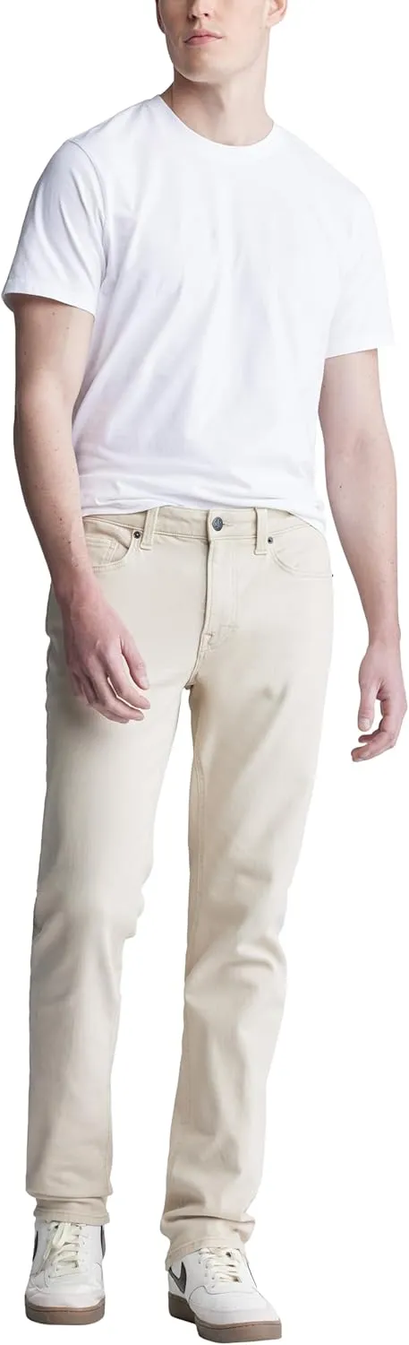 Buffalo David Bitton Men's Non-Denim Straight Leg Six French Terry Pants with Cotton Blend Stretch