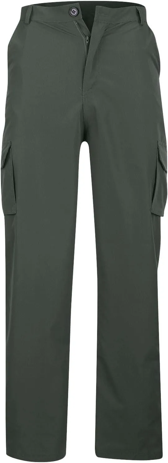 Cargo Pants for Men Slim Fit Plus Size Work Pants 3XL-5XL Stretch Casual Outdoor Hiking Pants Twill Denim Cargo Pants