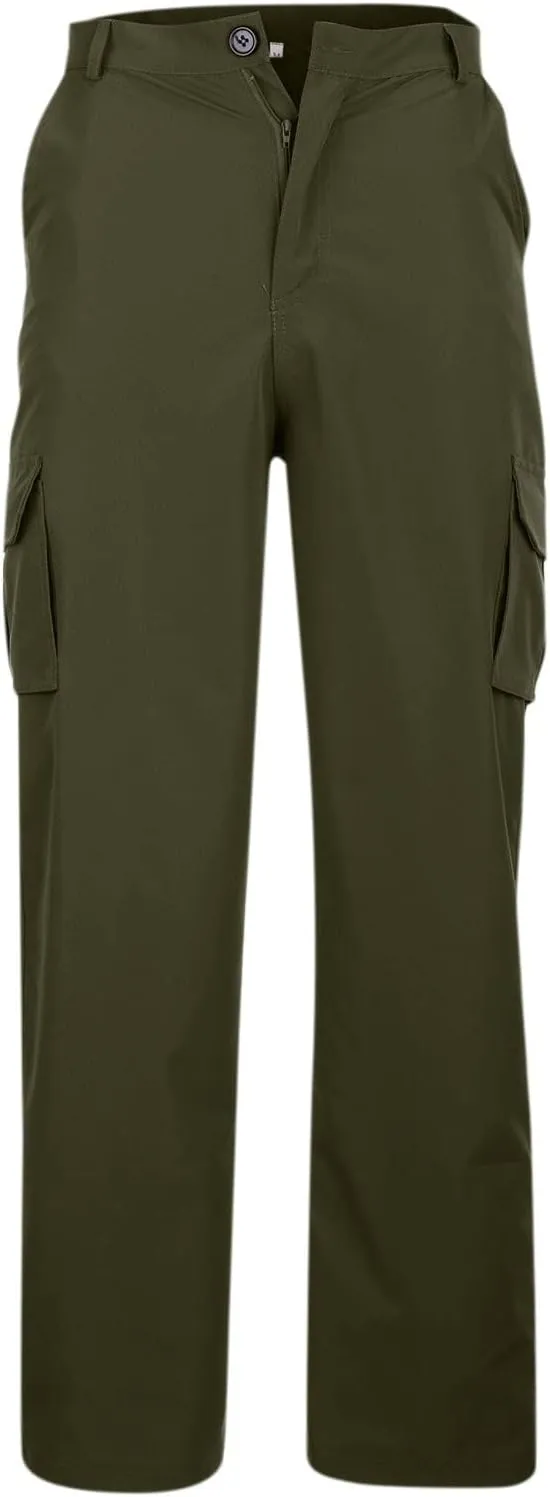 Cargo Pants for Men Slim Fit Plus Size Work Pants 3XL-5XL Stretch Casual Outdoor Hiking Pants Twill Denim Cargo Pants