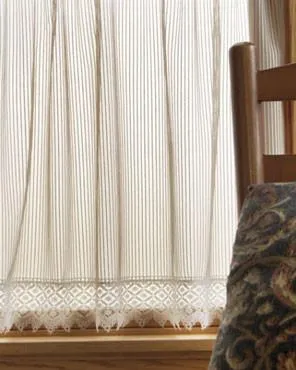 Chelsea Sheer Panel with Macrame Trim