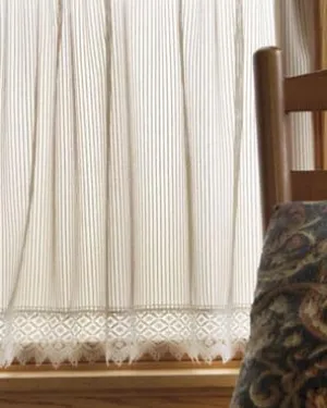 Chelsea Sheer Panel with Macrame Trim