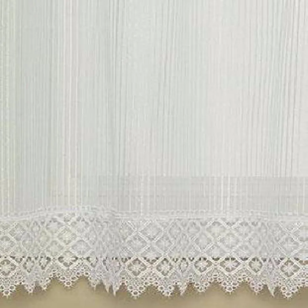 Chelsea Sheer Panel with Macrame Trim