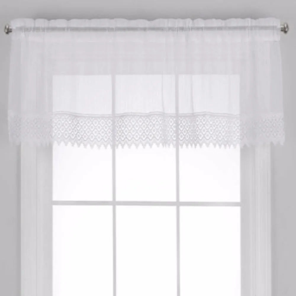 Chelsea Sheer Panel with Macrame Trim