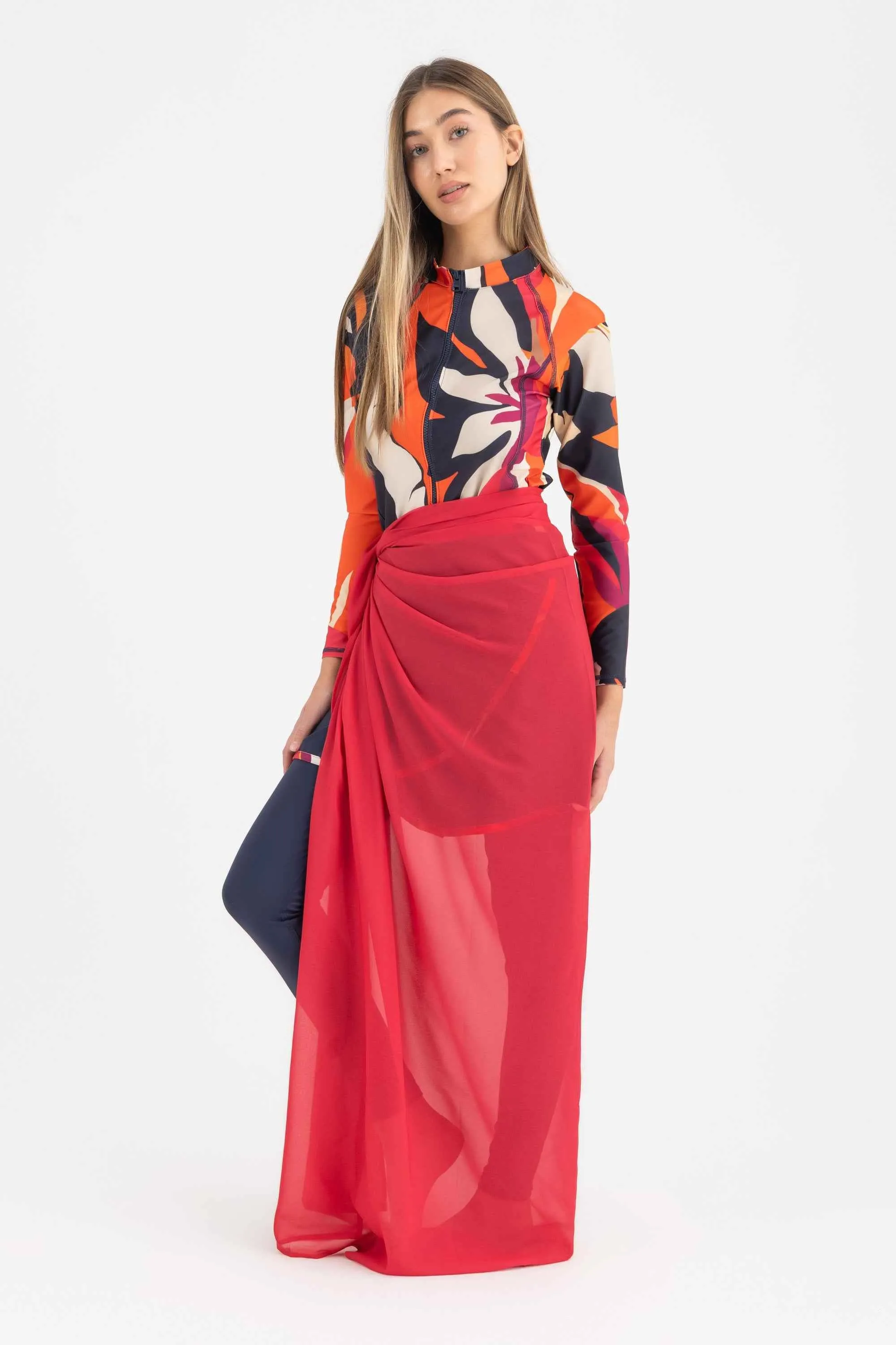Chiffon Wrap -Fuschia