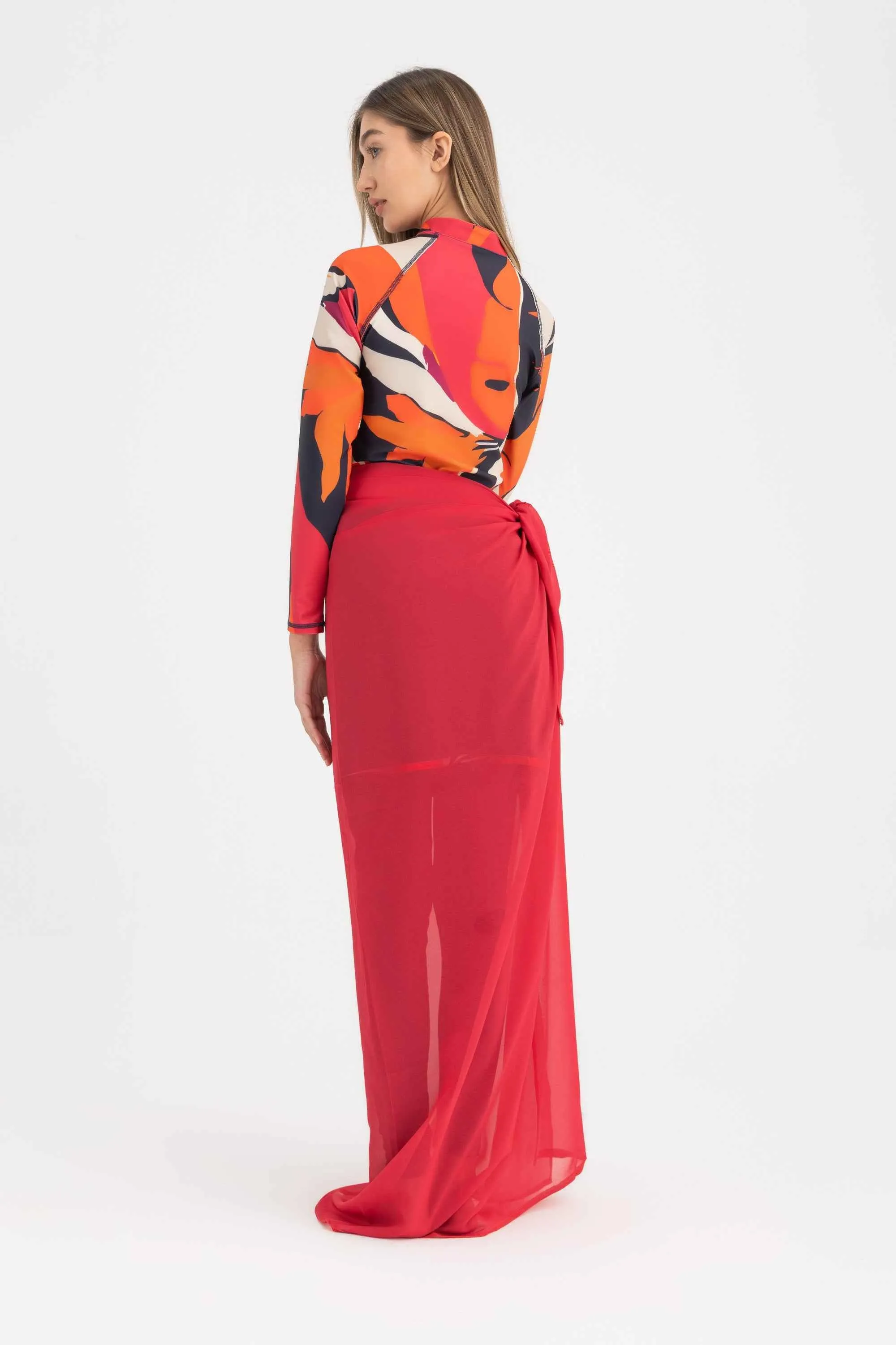Chiffon Wrap -Fuschia