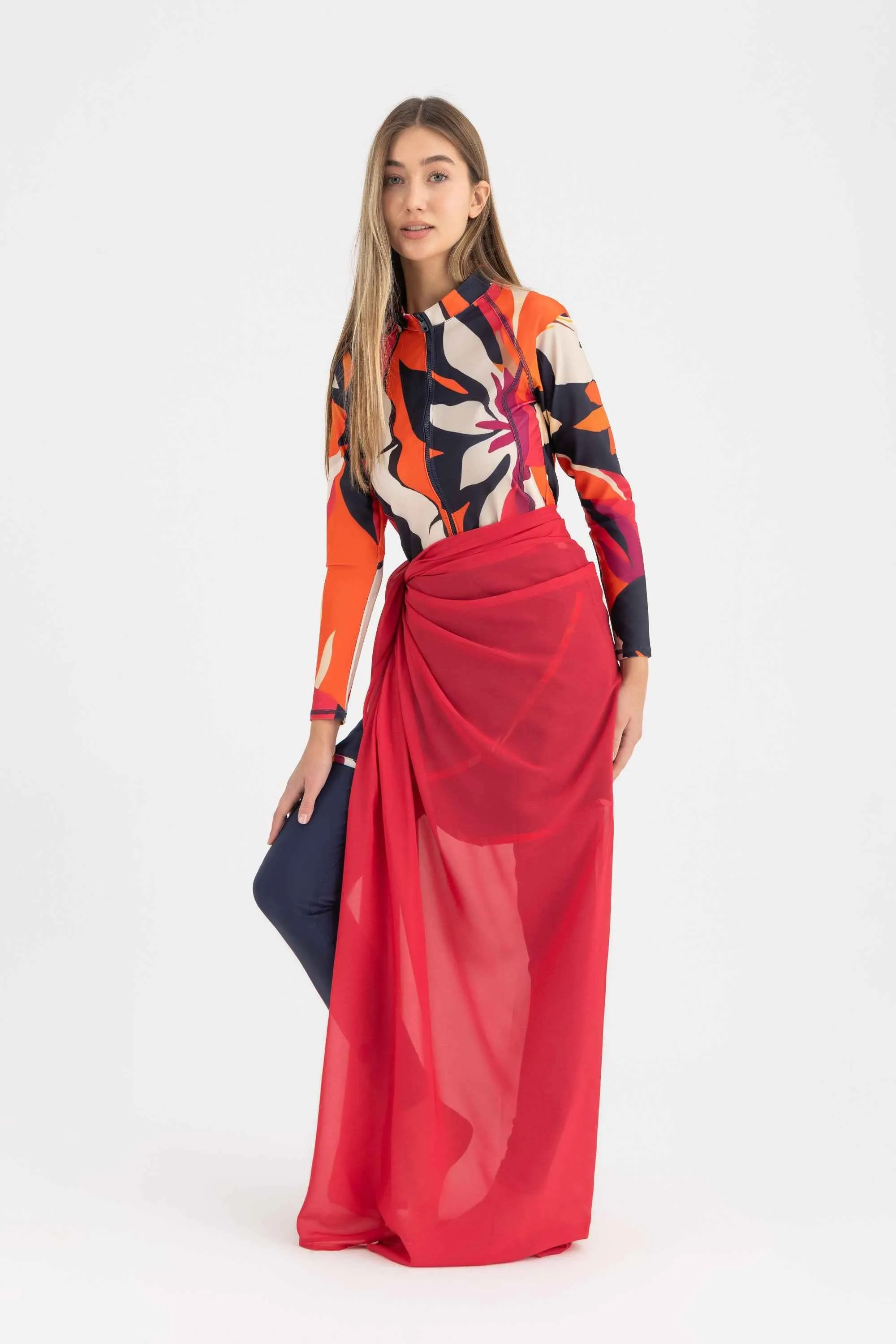 Chiffon Wrap -Fuschia