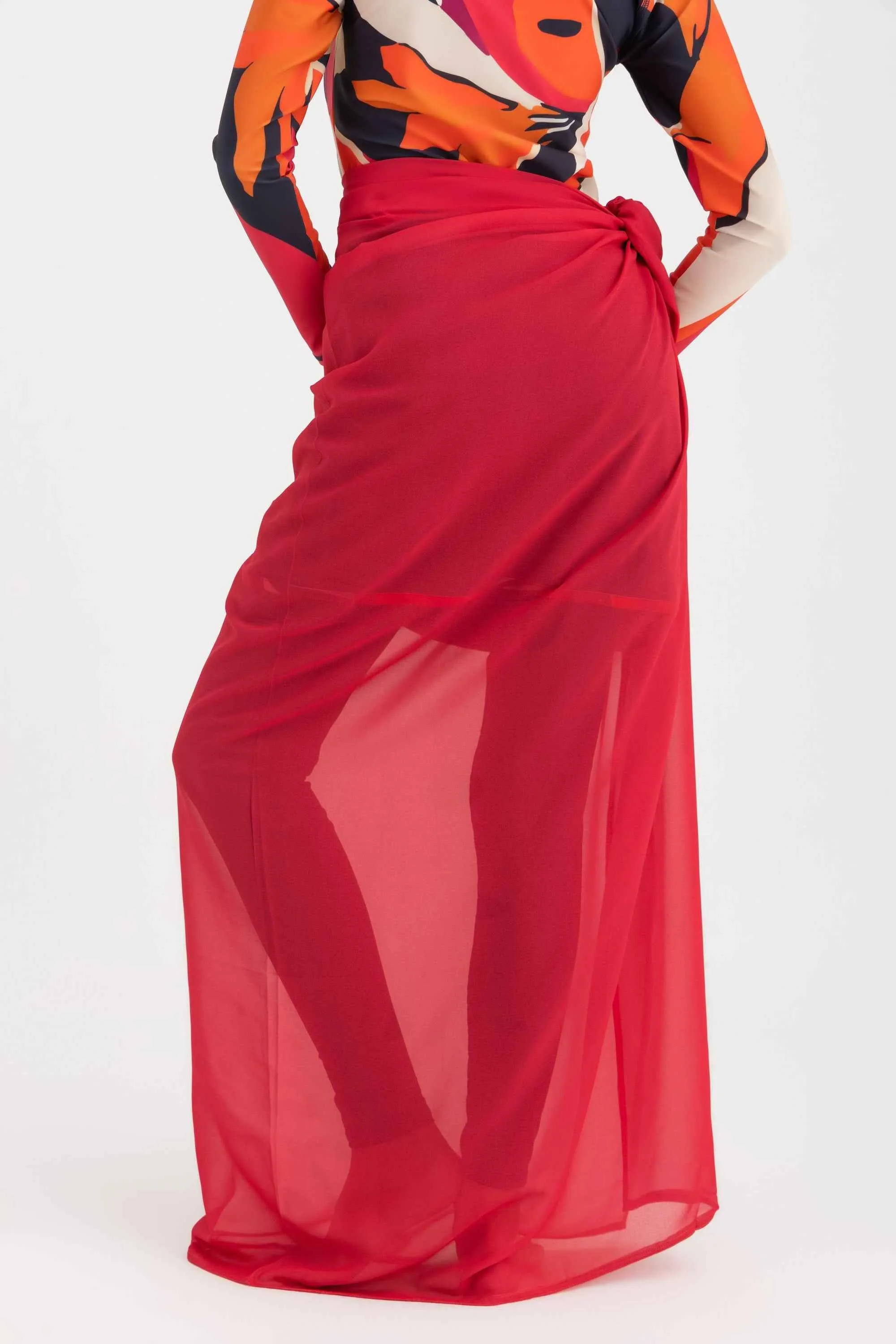 Chiffon Wrap -Fuschia
