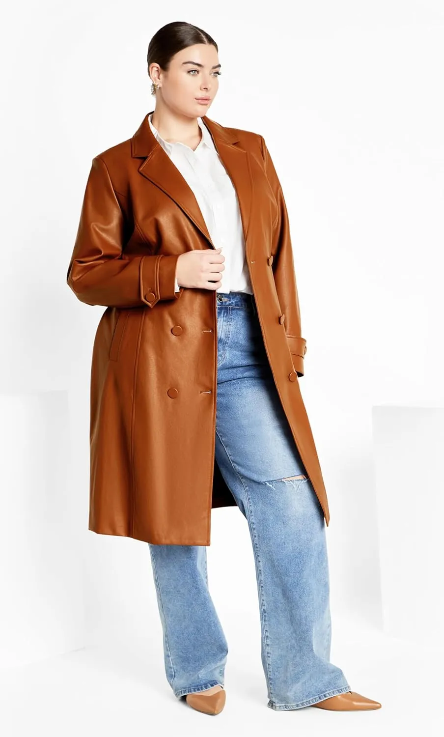 City Chic Women's Plus Size Coat - Phylis Trench