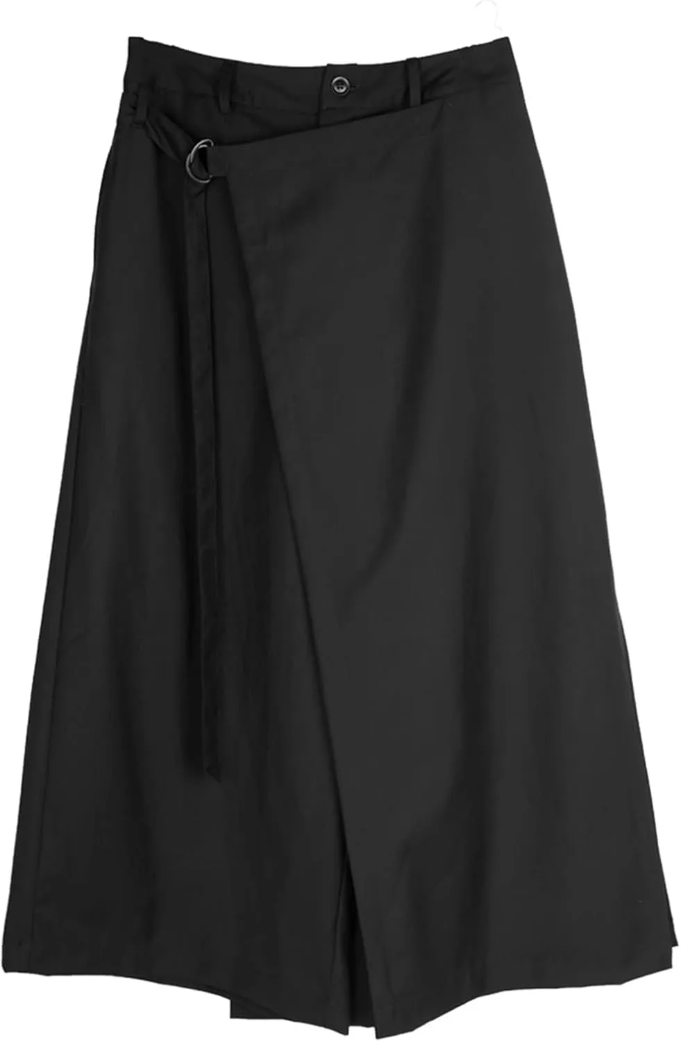 CLANMILUMS Men's Black Skirt Pants Casual Loose Harem Harajuku Kimono Trousers