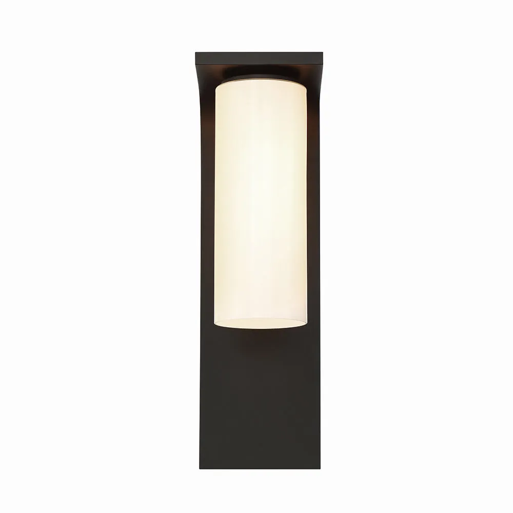 Colonne 1-Light Outdoor Wall Sconce in Satin Black