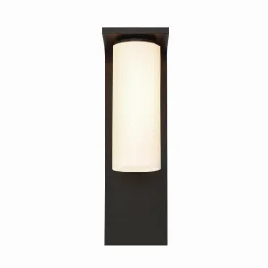 Colonne 1-Light Outdoor Wall Sconce in Satin Black