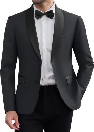 COOFANDY Men Tuxedo Jacket Slim Fit Blazer Suit Jacket Prom Dinner Party Wedding