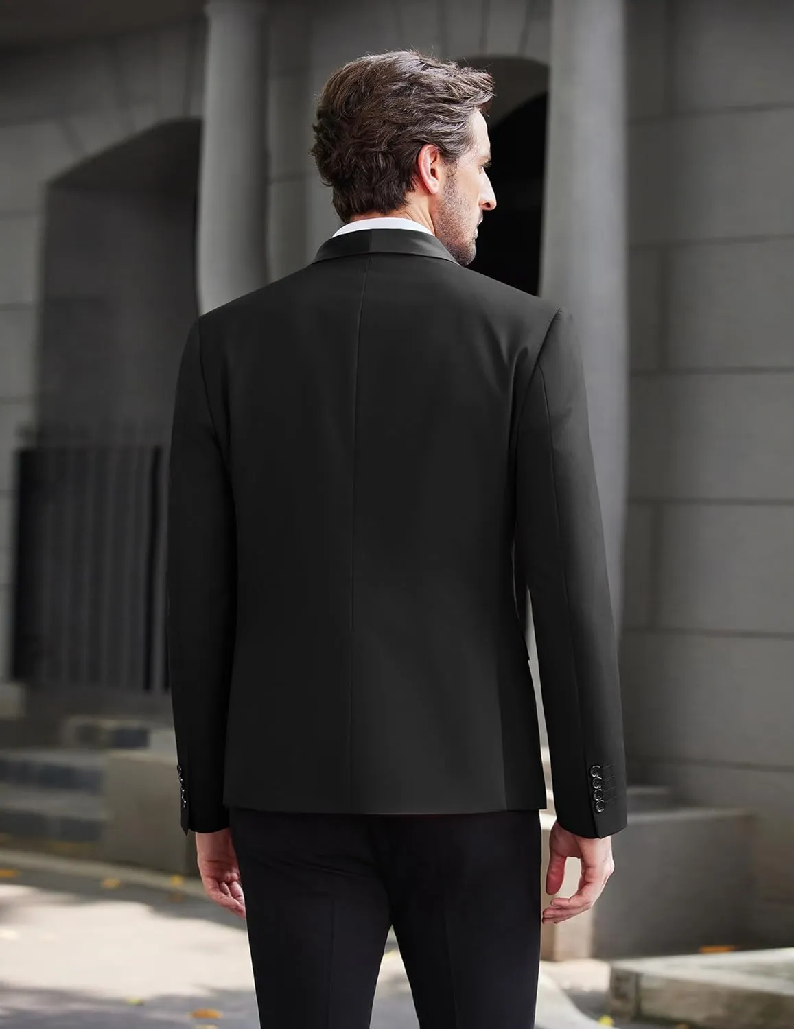 COOFANDY Men Tuxedo Jacket Slim Fit Blazer Suit Jacket Prom Dinner Party Wedding