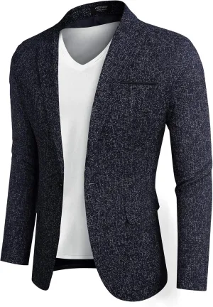 COOFANDY Men's Casual Blazer Suit Jackets Slim Fit One Button Business Sport Coats