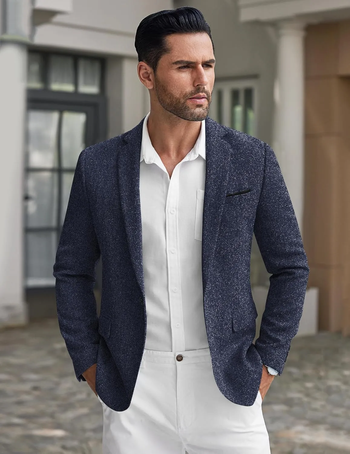 COOFANDY Men's Casual Blazer Suit Jackets Slim Fit One Button Business Sport Coats