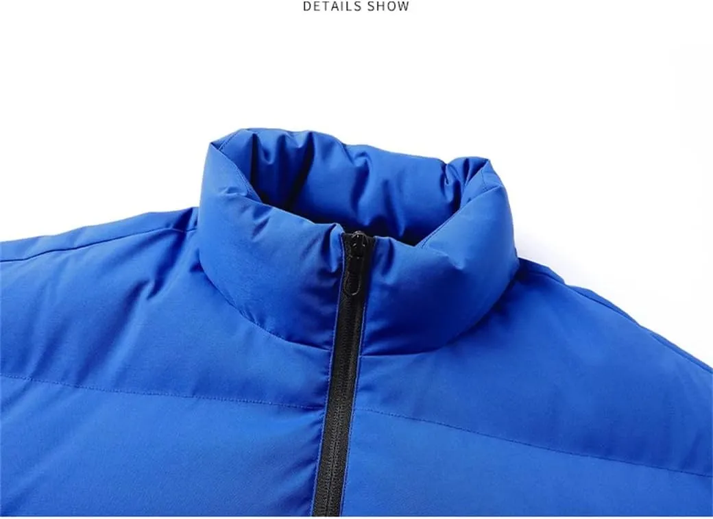 DBFBDTU Autumn And Winter Men's Plus Cashmere Cotton-Padded Jacket Thick Warm Large Size Coat