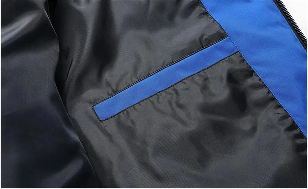 DBFBDTU Men Parka Jacket Autumn Winter Cotton Padded Warm Thickened Man Stand Collar Coats