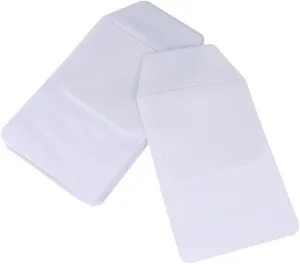 DOITOOL 10Pcs Transparent Pen Pocket Protectors Leak Inserted Pen Bags for Nurses and Doctors Office School Color Stationery Organizers