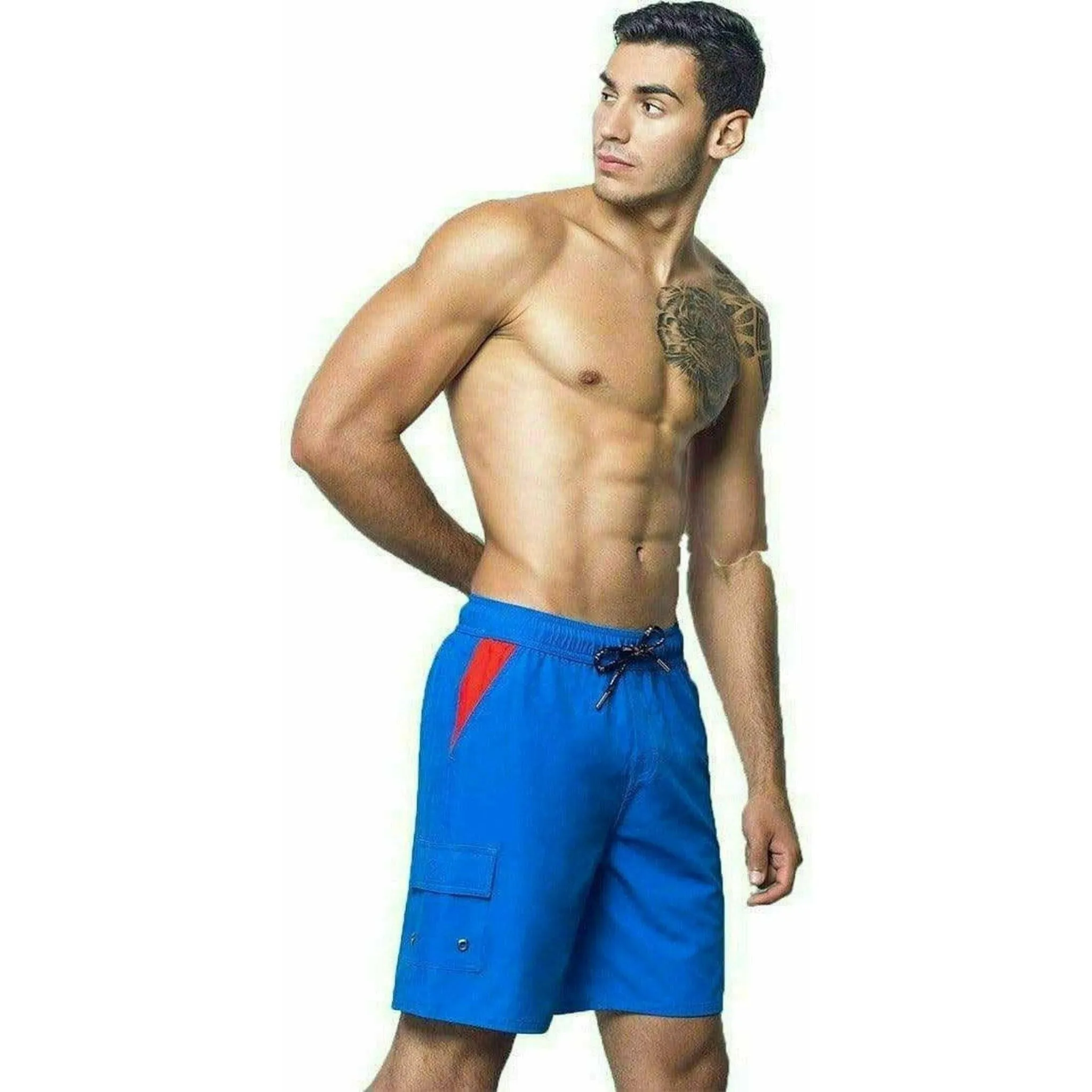 Eco-Friendly Quick Dry UV Blue Beach Shorts "Neptune"