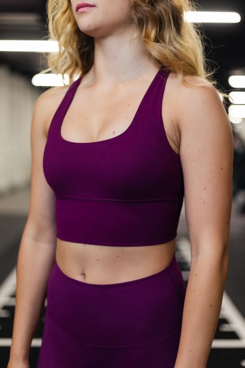 ELISE SPORTS BRA DARK VIOLET