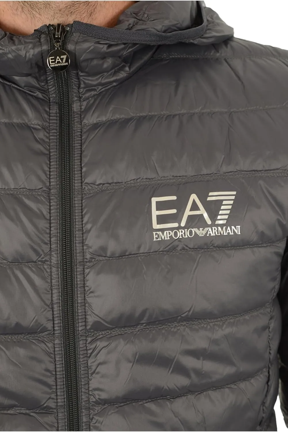 Emporio Armani Men's Train Core Down Hooded Jacket