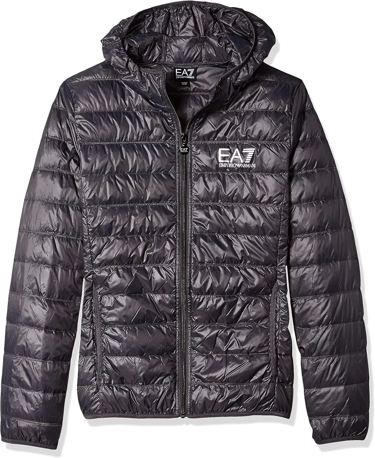 Emporio Armani Men's Train Core Down Hooded Jacket