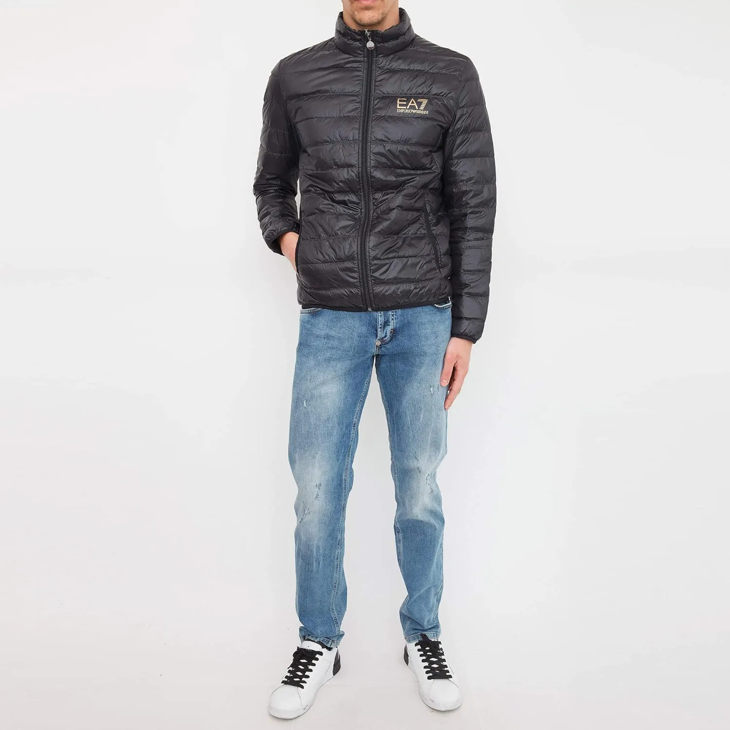 Emporio Armani Men's Train Core Down Hooded Jacket