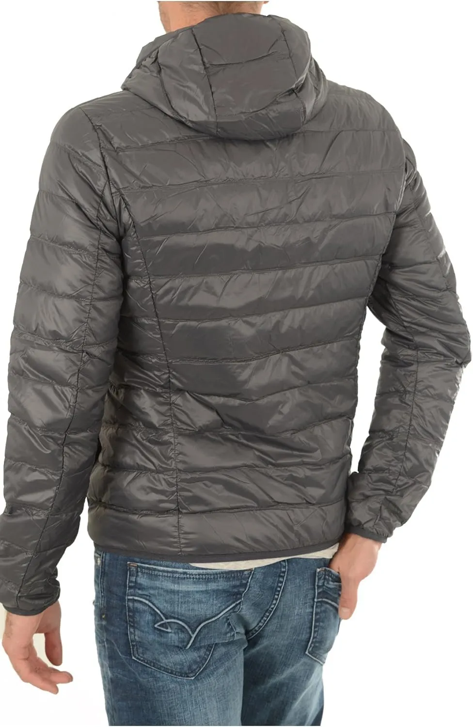 Emporio Armani Men's Train Core Down Hooded Jacket