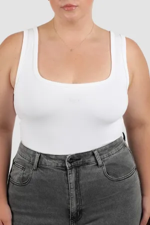 FAYT LOGO TANK ALL WHITE