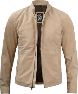 fjackets Real Suede Leather Bomber Jackets For Men - Baseball Leather Jacket Men