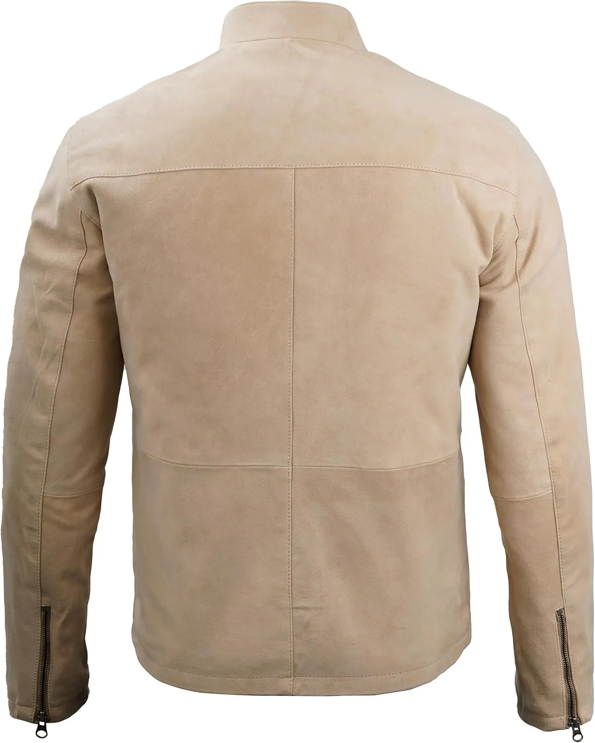 fjackets Real Suede Leather Bomber Jackets For Men - Baseball Leather Jacket Men