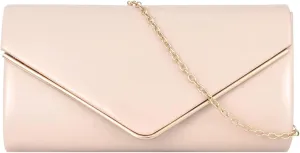 Flap Envelope Clutch Handbag Chain Wedding Crossbody Shoulder Women Glossy Patent Leather Evening Purse