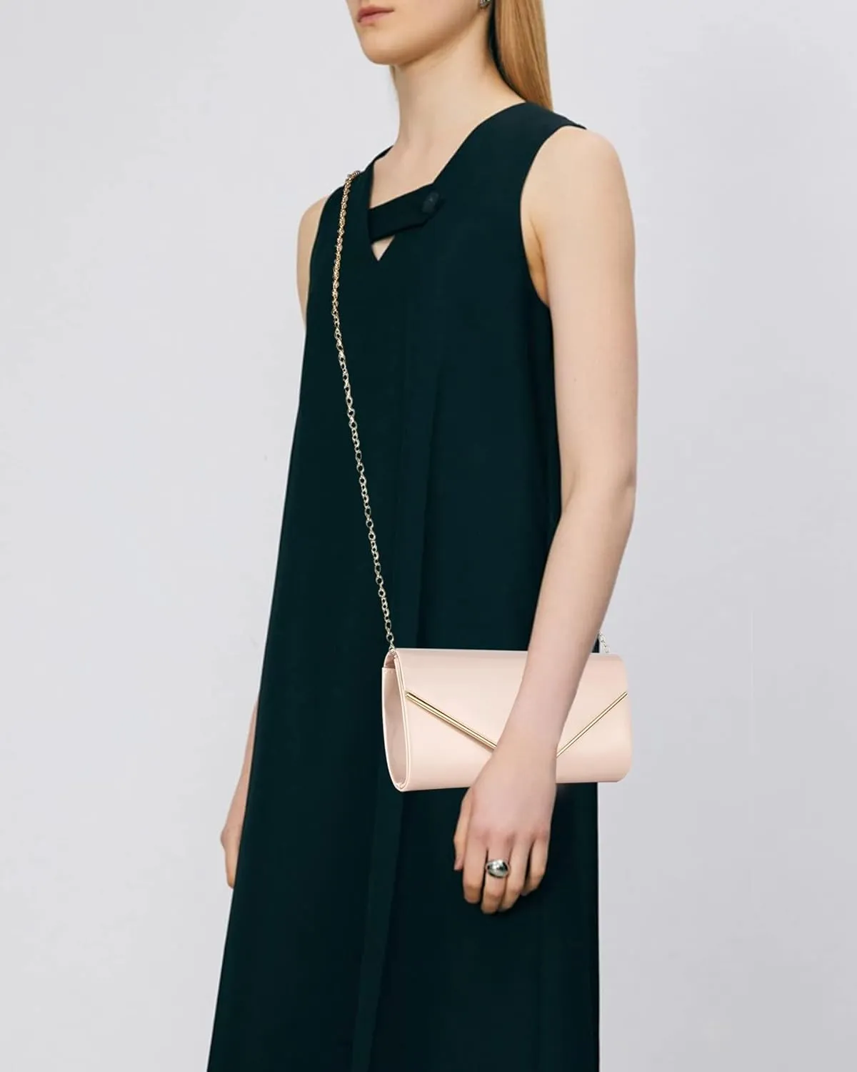 Flap Envelope Clutch Handbag Chain Wedding Crossbody Shoulder Women Glossy Patent Leather Evening Purse